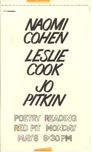 Cover Scan Poetry Reading